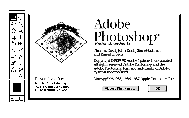 Adobe Photoshop 1.0