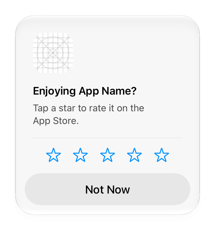 Apple's review prompt