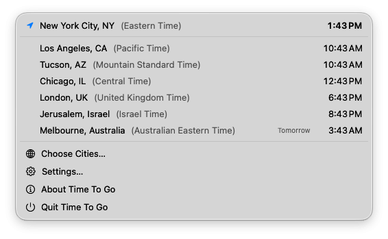 Time zones