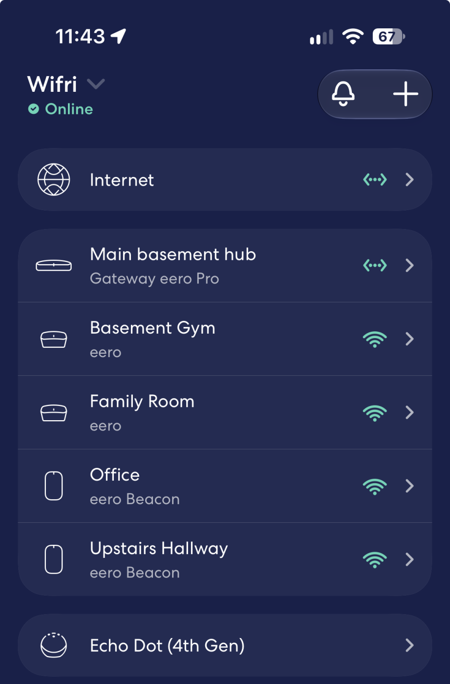 The Eero app