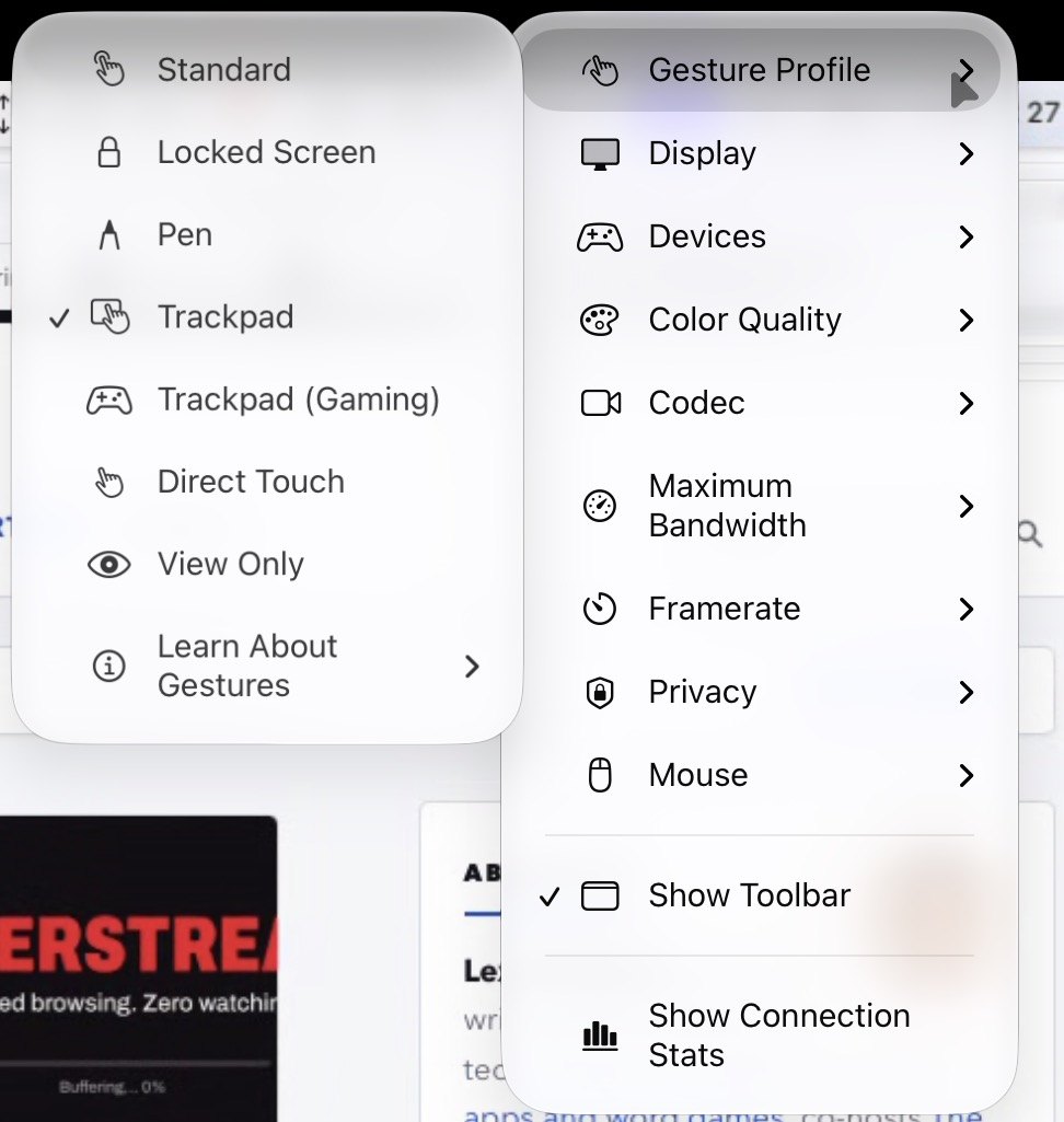 Jump Desktop has smart, helpful settings — and approaches to controlling your Mac